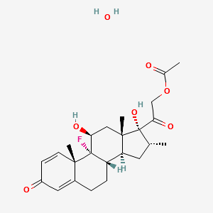 DEXAMETHASONE ACETATE, MONOHYDRATE structure, CAS 55812-90-3