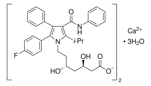 Atorvastatin hemicalcium trihydrate structure, CAS 344423-98-9