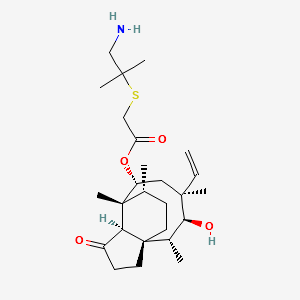 14-O-[(1-AMino-2-Methylpropan-2-yl)thioacetyl]Mutilin structure, CAS 133787-61-8