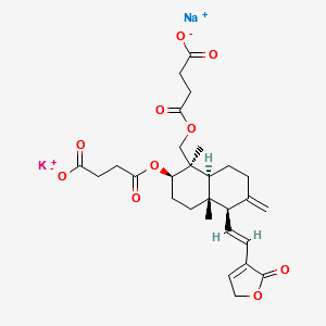 PotassiuM sodiuM Dehydroandrographolide Succinate structure, CAS 863319-40-8