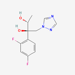 (2R,3R)-2-(2,4-difluorophenyl)-1-(1H-1,2,4-triazol-1-yl)butane-2,3-diol structure, CAS 133775-25-4