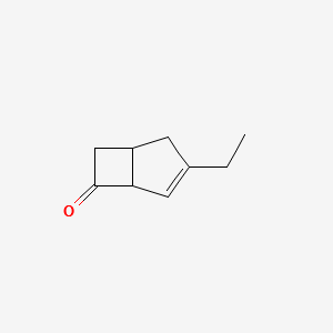 3-ethylbicyclo[3.2.0]hept-3-en-6-one structure, CAS 1235479-59-0
