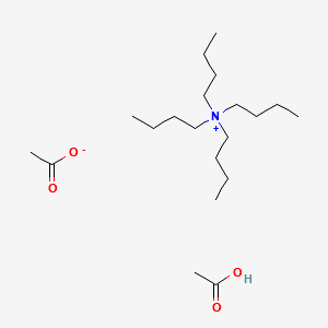 Tetrabutylammonium diacetate structure, CAS 51012-12-5