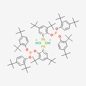 2(BIS(2 4DI-T-BU-PHENOXY)PHOSPHINOOXY)3 structure, CAS 217189-40-7