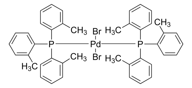 Dibromobis(tri-ortho-tolyphosphine)palladium(II) structure, CAS 24554-43-6
