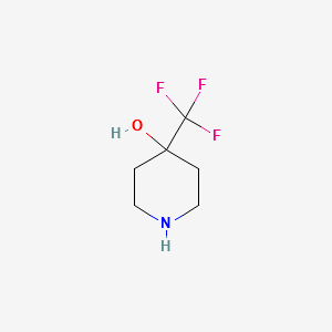 4-trifluoromethyl-piperidin-4-ol structure, CAS 373603-69-1