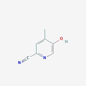 5-Hydroxy-4-methyl-pyridine-2-carbonitrile structure, CAS 1256792-51-4
