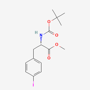 METHYL (S)-2-(TERT-BUTOXYCARBONYLAMINO)-3-(4-IODOPHENYL)PROPANOATE structure, CAS 113850-76-3