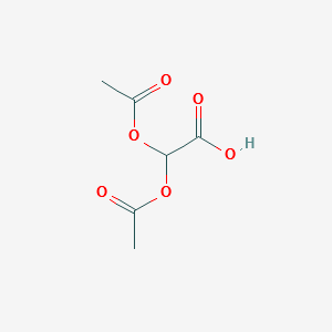 2,2-Bis(acetyloxy) acetic acid structure, CAS 98453-06-6