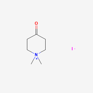 PIPERIDINIUM, 1,1-DIMETHYL-4-OXO-, IODIDE structure, CAS 26822-37-7