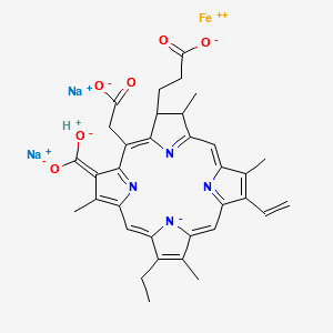 Chlorophyllinironcomplex structure, CAS 32627-52-4