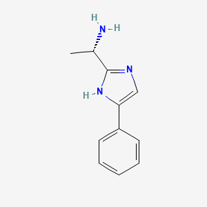 (S)-1-(5-PHENYL-1H-IMIDAZOL-2-YL)ETHANAMINE structure, CAS 864825-23-0