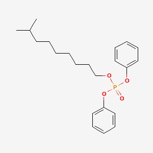 ISODECYL DIPHENYL PHOSPHATE structure, CAS 29761-21-5