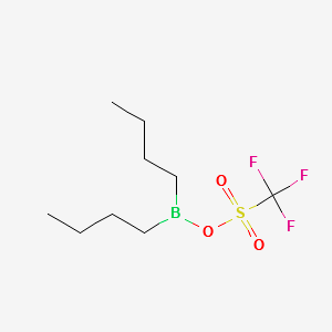 DIBUTYLBORON TRIFLUOROMETHANESULFONATE structure, CAS 60669-69-4