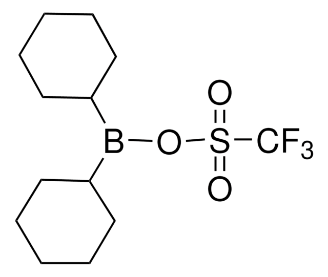 DICYCLOHEXYL(TRIFLUOROMETHANESULFONYLOXY)BORANE structure, CAS 145412-54-0