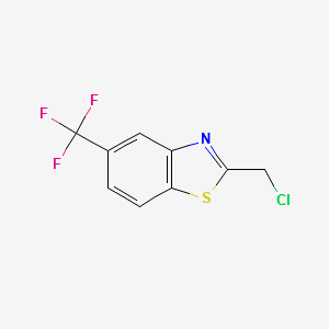 Benzothiazole, 2-(chloroMethyl)-5-(trifluoroMethyl)- structure, CAS 110704-50-2