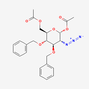 1,6-Di-O-acetyl-2-azido-3,4-di-O-benzyl-2-deoxy-alpha-D-glucopyranose structure, CAS 55682-49-0