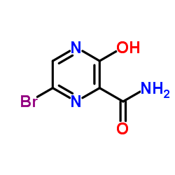 6-bromo-3-hydroxypyrazine-2-carboxamide structure, CAS 259793-88-9