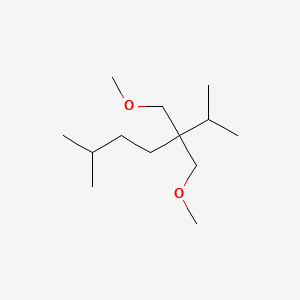 2-isopropyl-2-(1-methylbutyl)-1,3-dimethoxypropane structure, CAS 129228-11-1