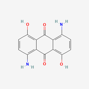 1,5(or 1,8)-diamino-4,8(or 4,5)-dihydroxyanthraquinone structure, CAS 52365-48-7