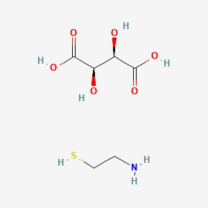 (mercaptoethyl)ammonium hydrogen tartrate structure, CAS 27761-19-9