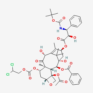 4-Dichloroethoxy-carbonyl docetaxel structure, CAS 158810-72-1