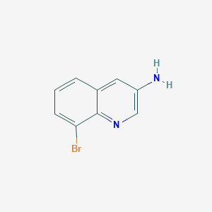 3-Quinolinamine,8-bromo-(9CI) structure, CAS 347146-15-0