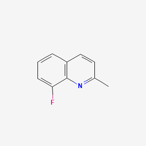 8-Fluoro-2-Methyl-Quinoline structure, CAS 46001-36-9
