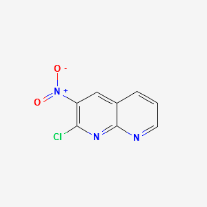 2-Chloro-3-nitro-1,8-naphthyridine structure, CAS 61323-18-0