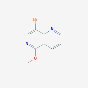 8-BroMo-5-Methoxy-1,6-naphthyridine structure, CAS 917474-63-6