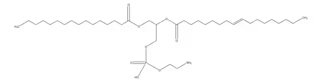 1-Palmitoyl-2-lauroyl-sn-glycero-3-PC structure, CAS 82765-47-7