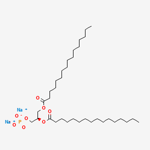 L-BETA,GAMMA-DIPALMITOYL-ALPHA-PHOSPHATIDIC ACID DISODIUM SALT structure, CAS 71065-87-7