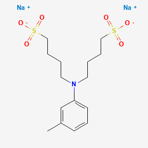 N,N-Bis(4-sulfobutyl)-3-methylaniline,disodiumsalt structure, CAS 127544-88-1