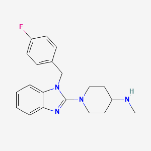 1-[1-(4-Fluorobenzyl)-1H-BenziMidazole-2yl]-N-Methyl-4-piperidineaMine structure, CAS 108635-83-2