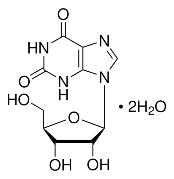 XANTHOSINE DIHYDRATE structure, CAS 5968-90-1