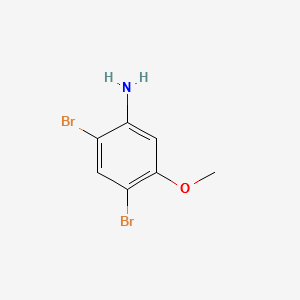 2,4-dibromo-5-methoxyaniline structure, CAS 35736-52-8