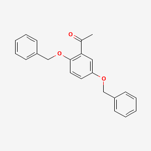 1-[2,5-bis(benzyloxy)phenyl]ethan-1-one structure, CAS 21766-81-4
