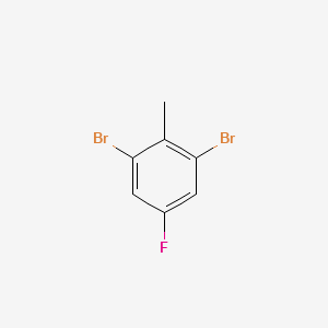 2,6-Dibromo-4-Fluorotoluene structure, CAS 906649-94-3