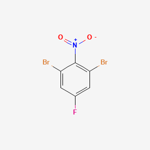 1,3-Dibromo-5-fluoro-2-nitrobenzene structure, CAS 898128-02-4