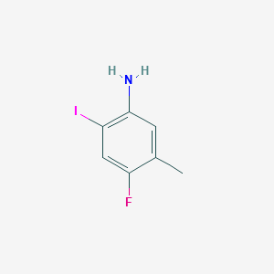 5-AMINO-4-IODO-2-FLUOROTOLUENE structure, CAS 85233-15-4