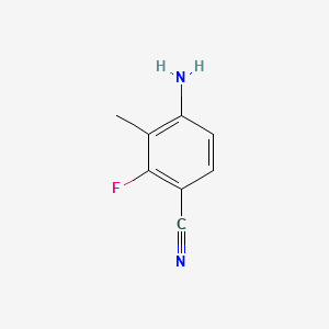 Benzonitrile, 4-amino-2-fluoro-3-methyl- (9CI) structure, CAS 757247-93-1