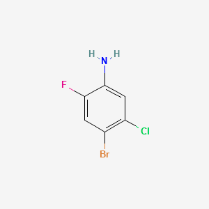 4-Bromo-5-chloro-2-fluoroaniline structure, CAS 116369-24-5