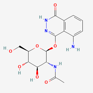 2-AMINOPHTHALYLHYDRAZIDO-N-ACETYL-B-D-GLUCOSAMINIDE structure, CAS 128879-80-1