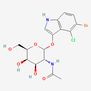 5-Bromo-4-chloro-3-indolyl-2-acetamido-2-deoxy-alpha-D-galactopyranoside structure, CAS 210110-89-7