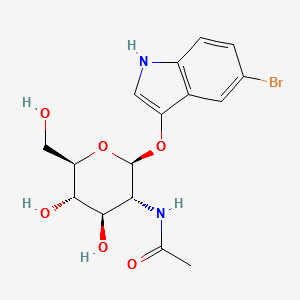5-BROMO-3-INDOLYL-2-ACETAMIDO-2-DEOXY-BETA-D-GLUCOPYRANOSE2-ACETAMIDO-2-DEOXY-BETA-D-GLUCOPYRANOSE structure, CAS 58225-98-2