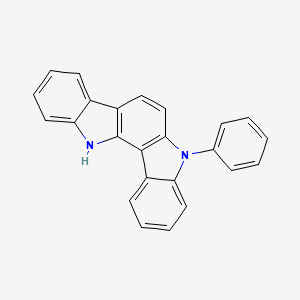 5-phenyl-5,12- dihydroindolo [3,2-a]carbazole structure, CAS 1247053-55-9