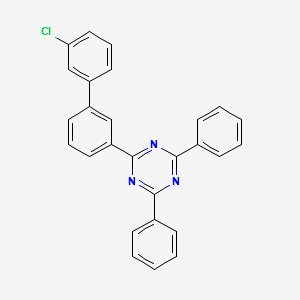2-(3'-Chloro[1,1'-biphenyl]-3-yl)-4,6-diphenyl-1,3,5-triazine structure, CAS 1443049-83-9