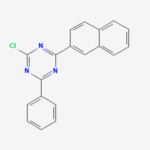2-chloro-4-(naphthyl-2-yl)-6-phenyl-1,3,5-triazine structure, CAS 1342819-12-8