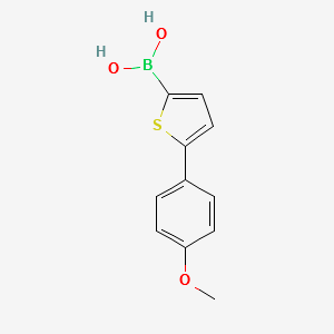 [5-(4-Methoxyphenyl)-2-thienyl]boronic acid structure, CAS 666861-29-6