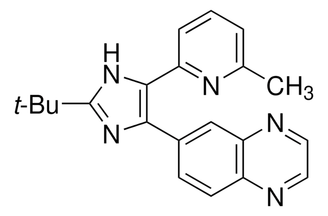 6-[2-tert-Butyl-5-(6-methyl-pyridin-2-yl)-1H-imidazol-4-yl]-quinoxaline structure, CAS 356559-20-1
